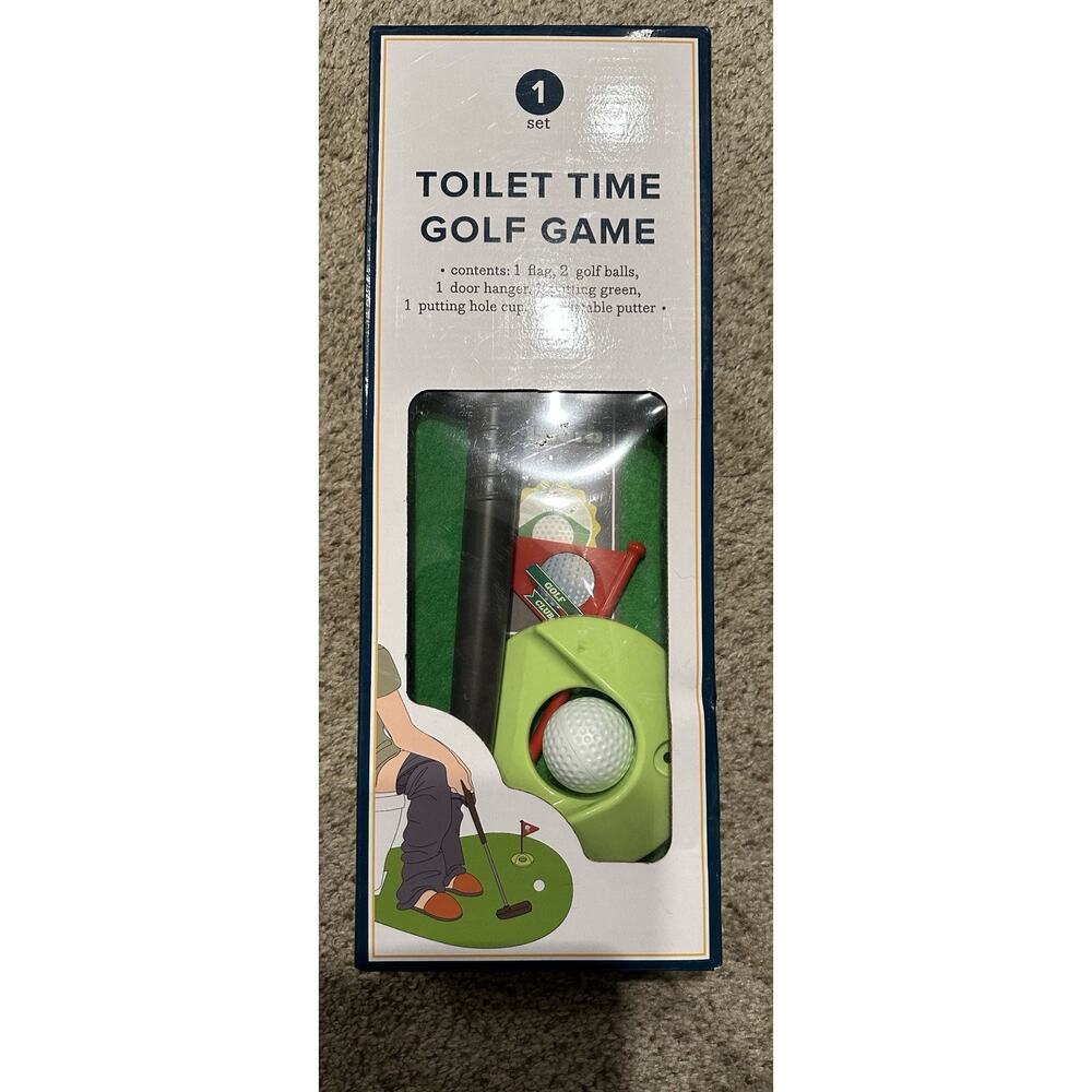 Toilet Time Golf Game - Bathroom Mini Golf Game - NEW